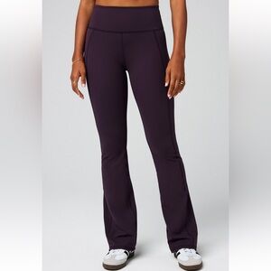 NWOT Fabletics Oasis Pureluxe High-Waisted Kick Flare - Deep Plum